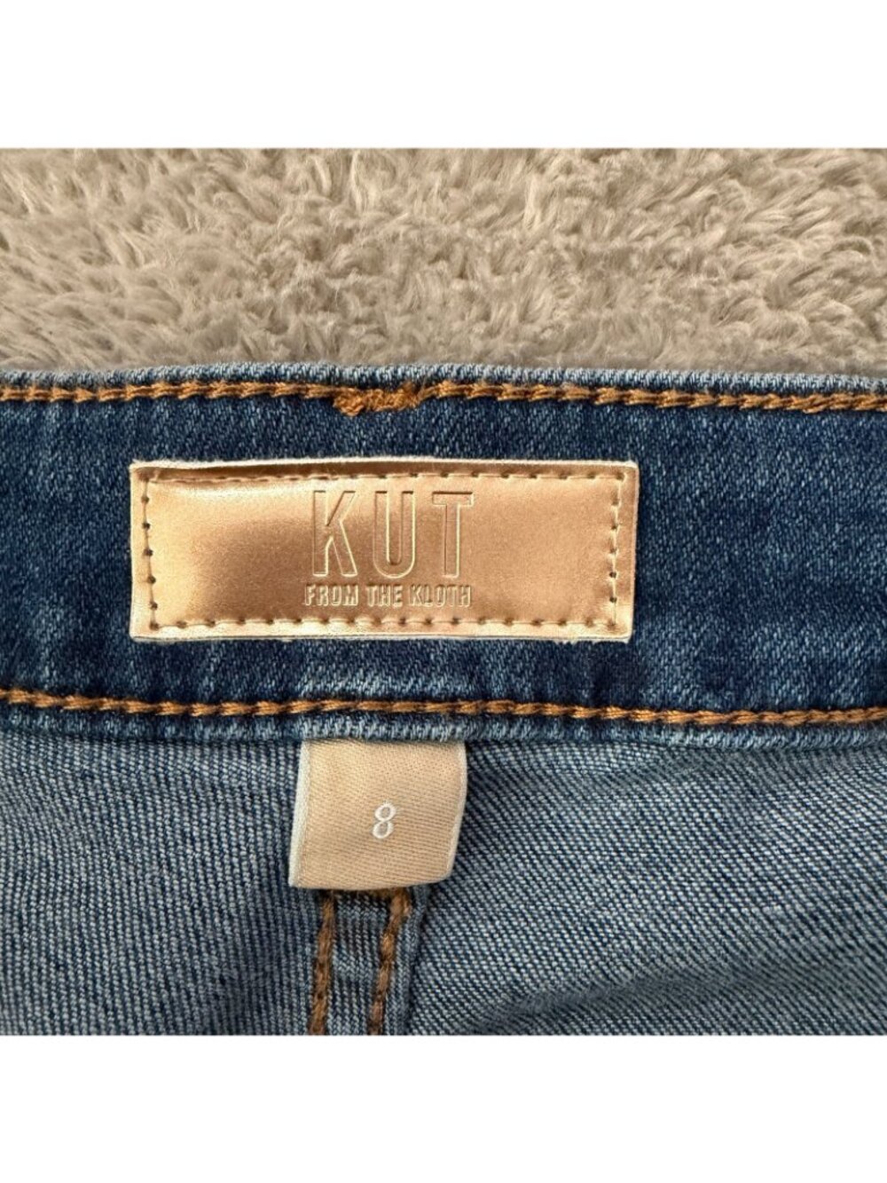 Kut From The Kloth Jean Wide Leg Jeans High Rise Womens 8 Seamed Full Length - Picture 3 of 8